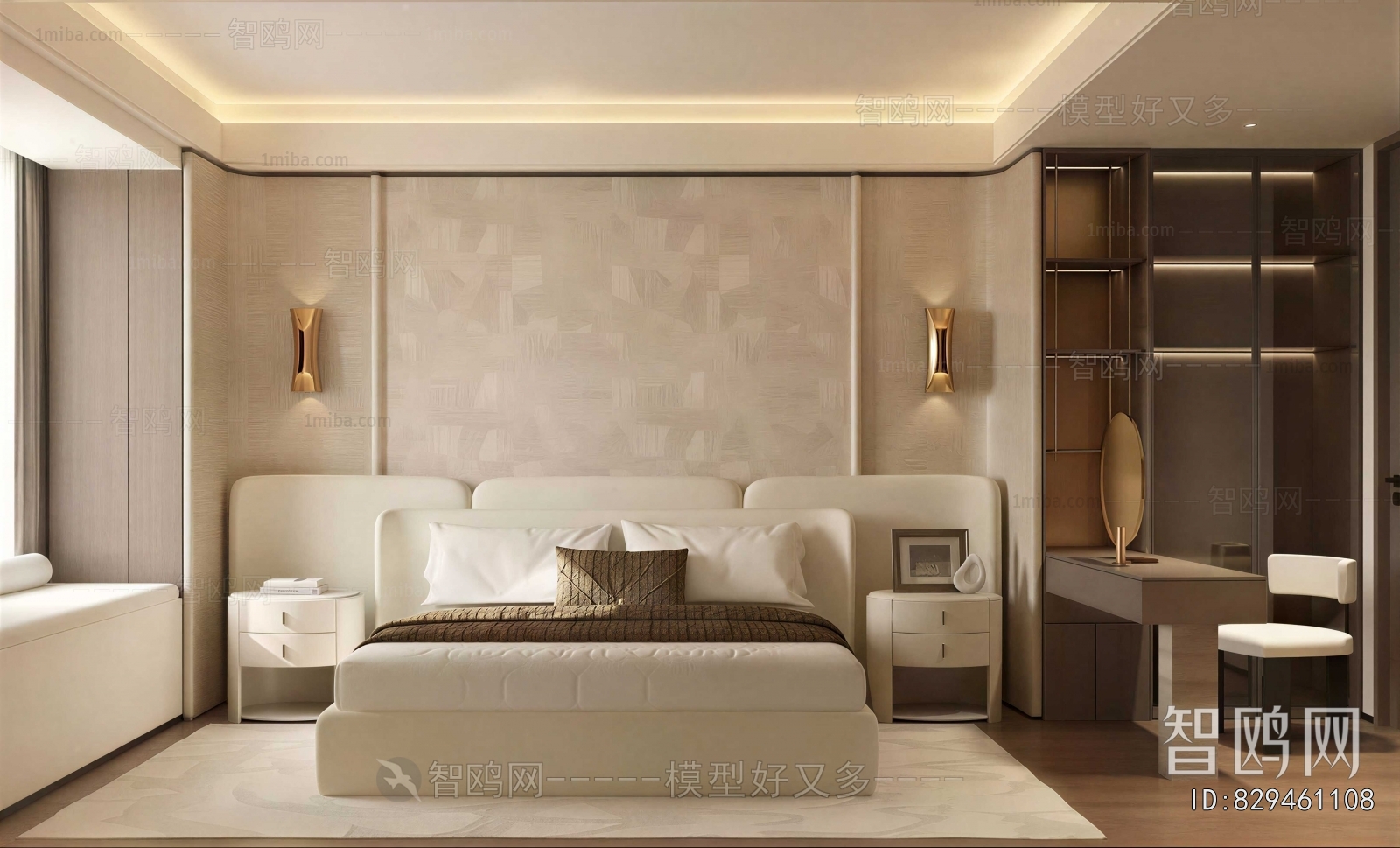 New Chinese Style Bedroom