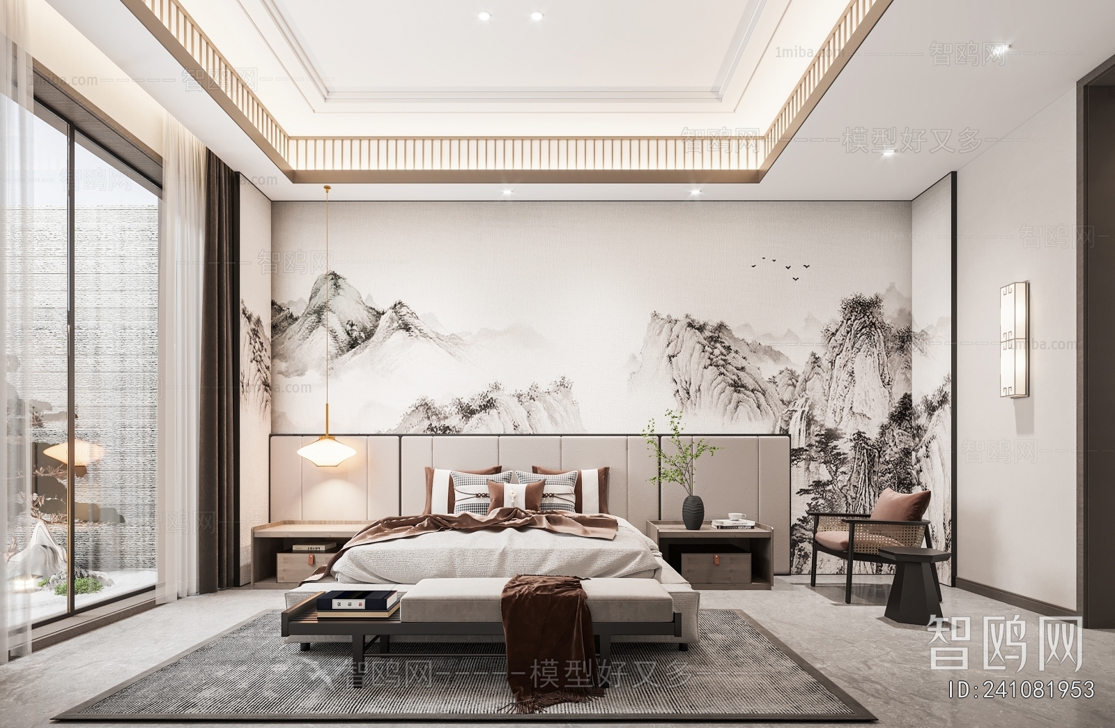 New Chinese Style Bedroom