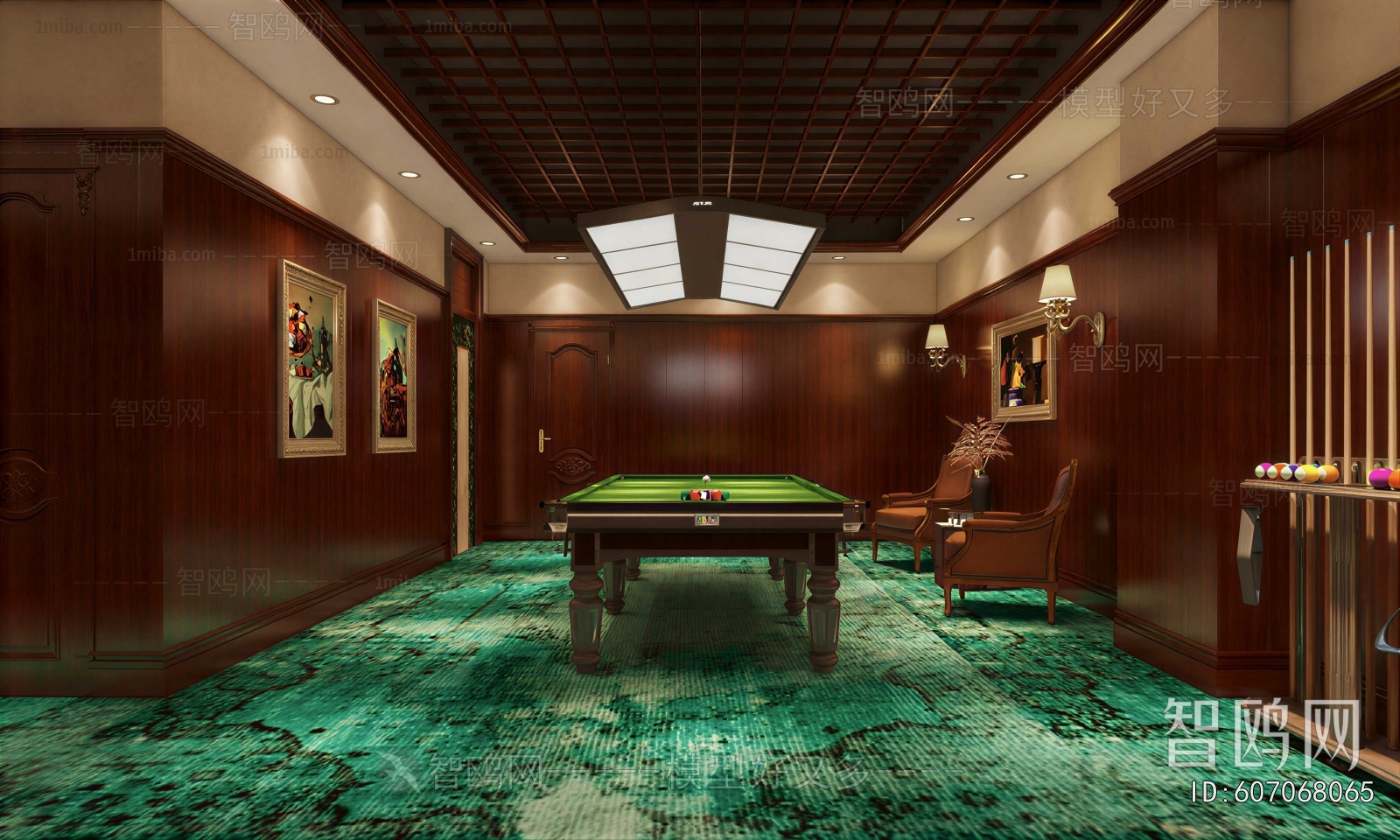 Modern Billiards Room