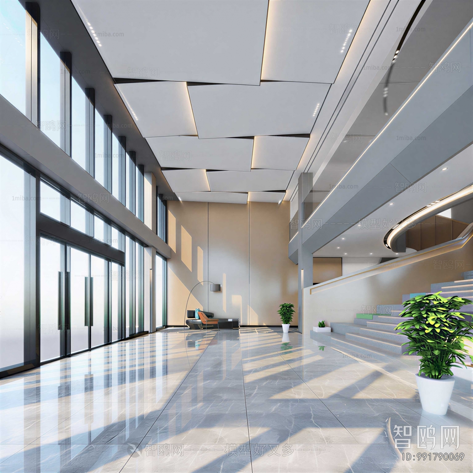 Modern Office Reception Desk