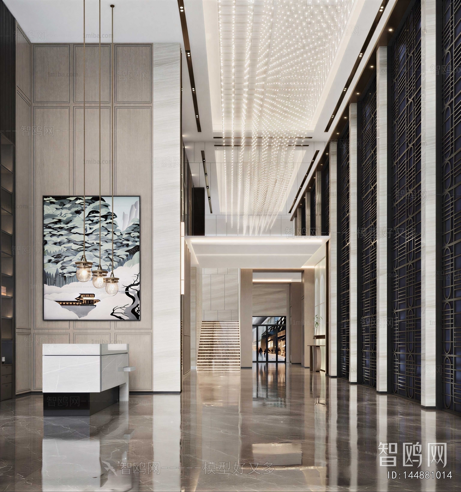 New Chinese Style Lobby Hall