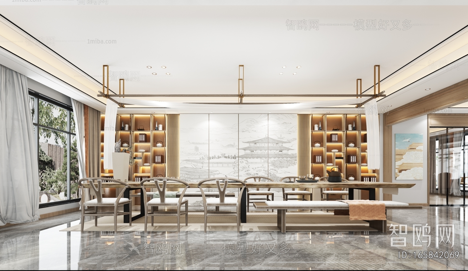 New Chinese Style Teahouse Tea House