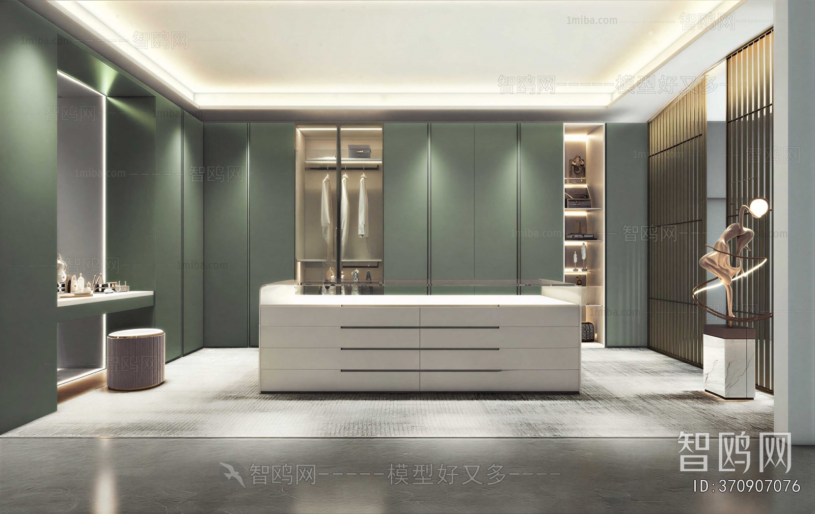 Modern Clothes Storage Area