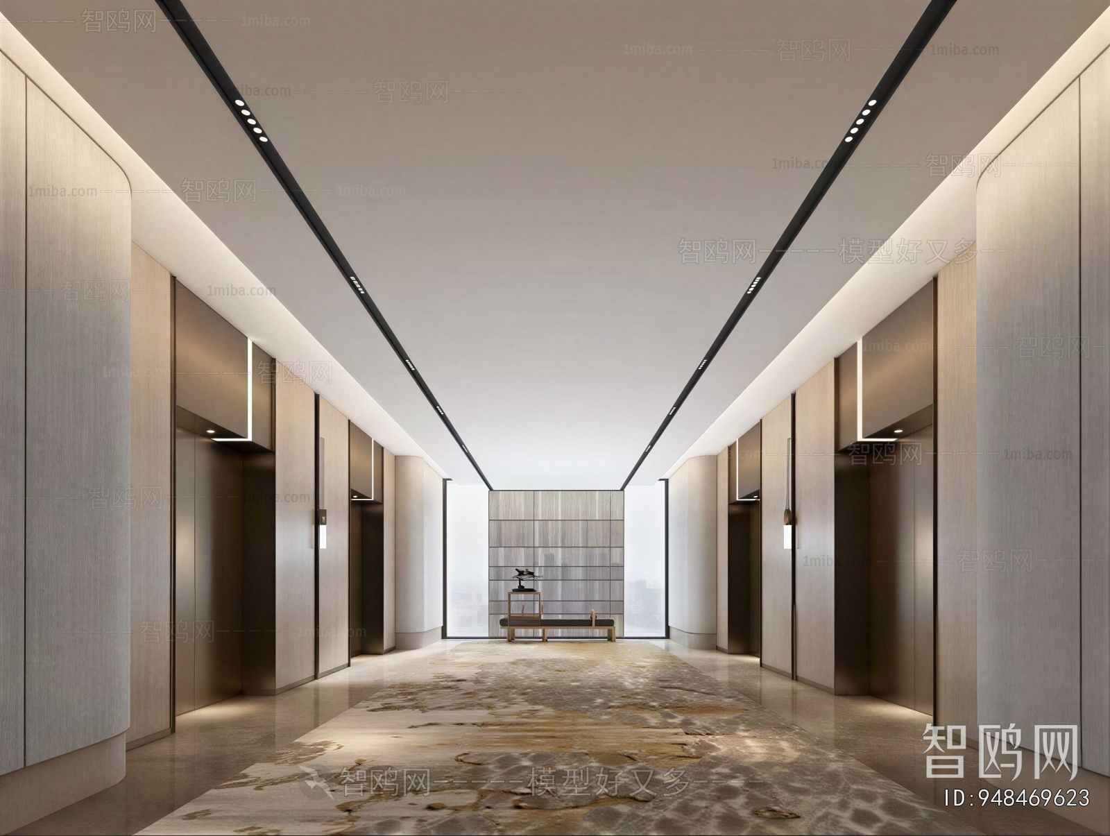 Modern Corridor Elevator Hall
