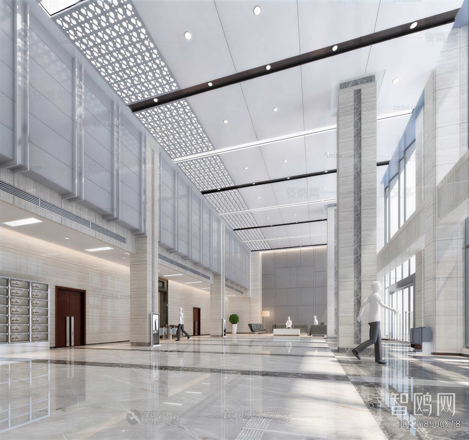 Modern Office Reception Desk