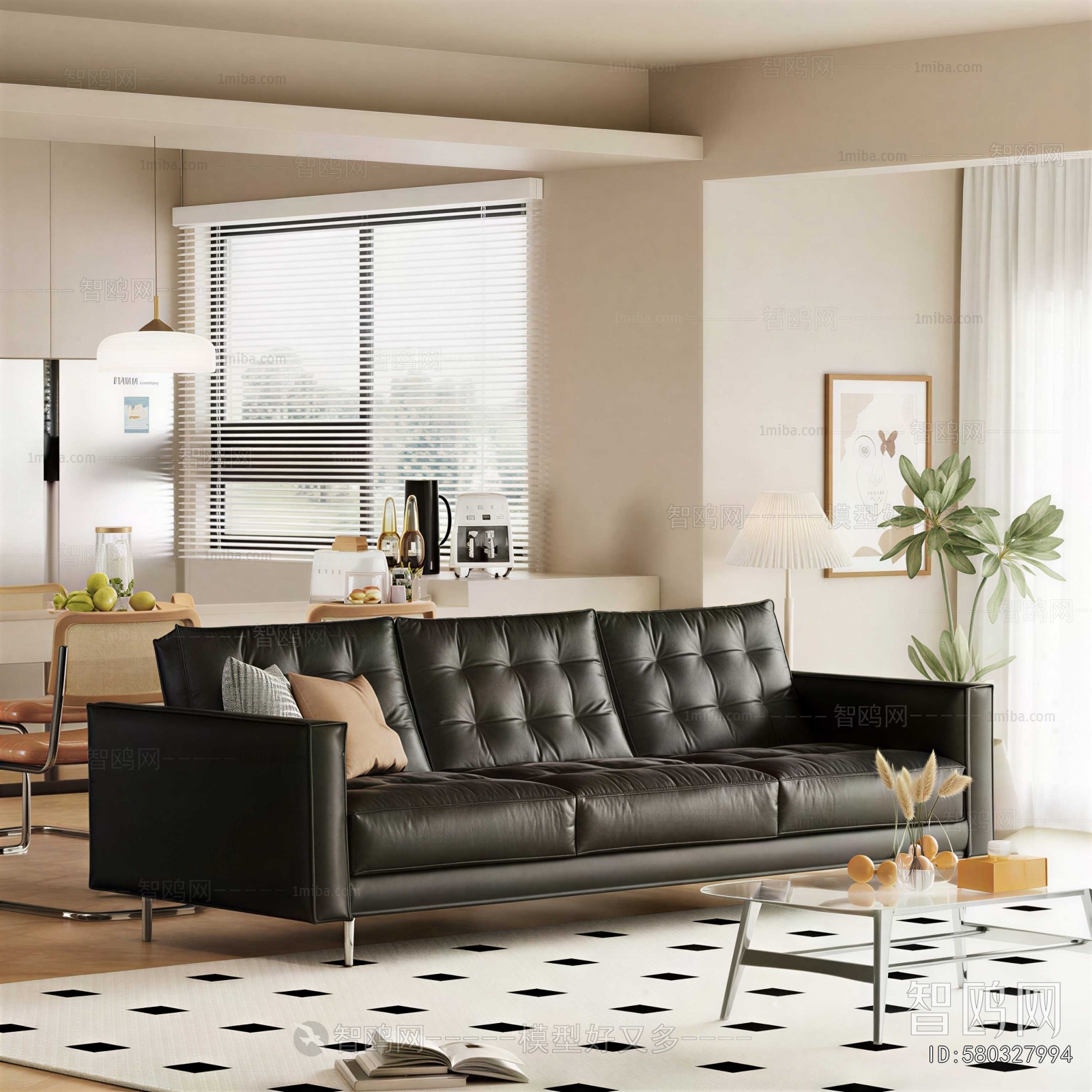 Modern Three-seat Sofa