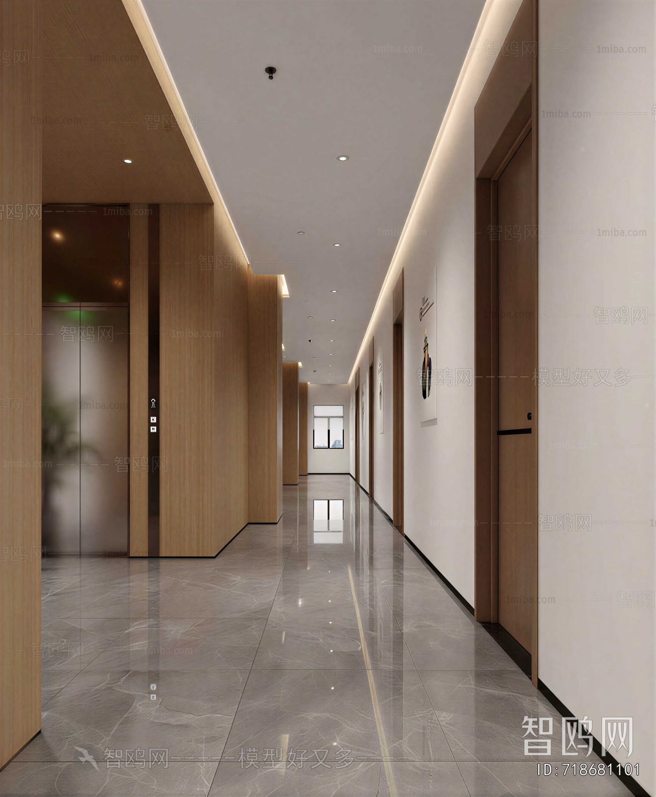 Modern Office Aisle