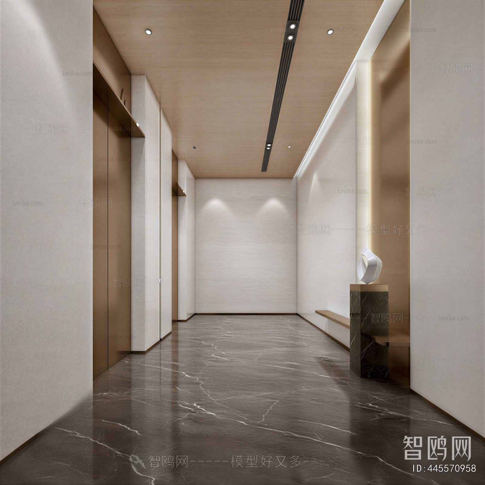 Modern Office Elevator Hall