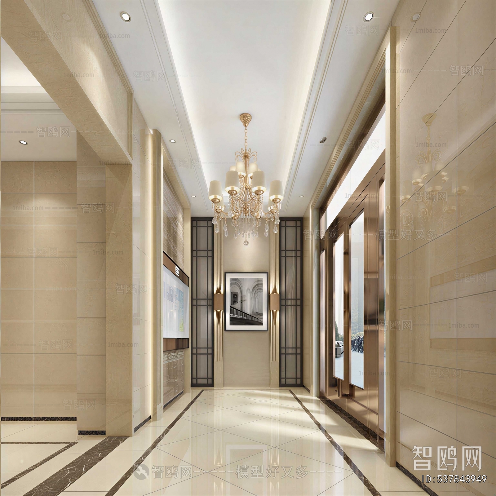 Modern Office Elevator Hall