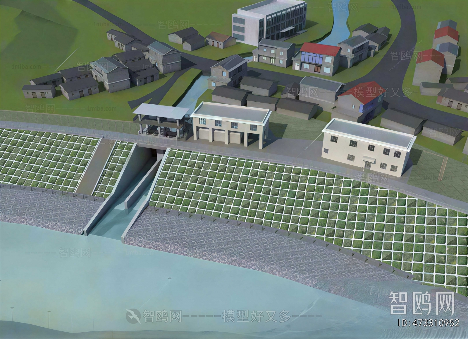 Modern Architectural Bird's-eye View Planning