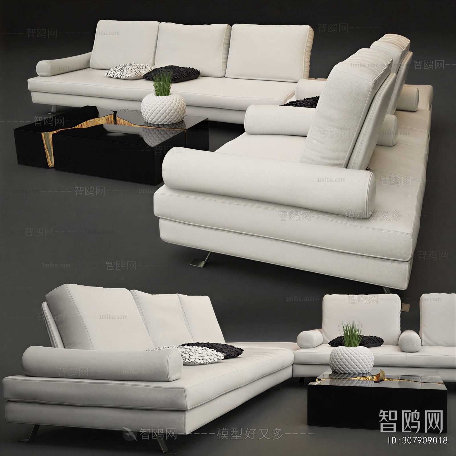Modern Multi Person Sofa