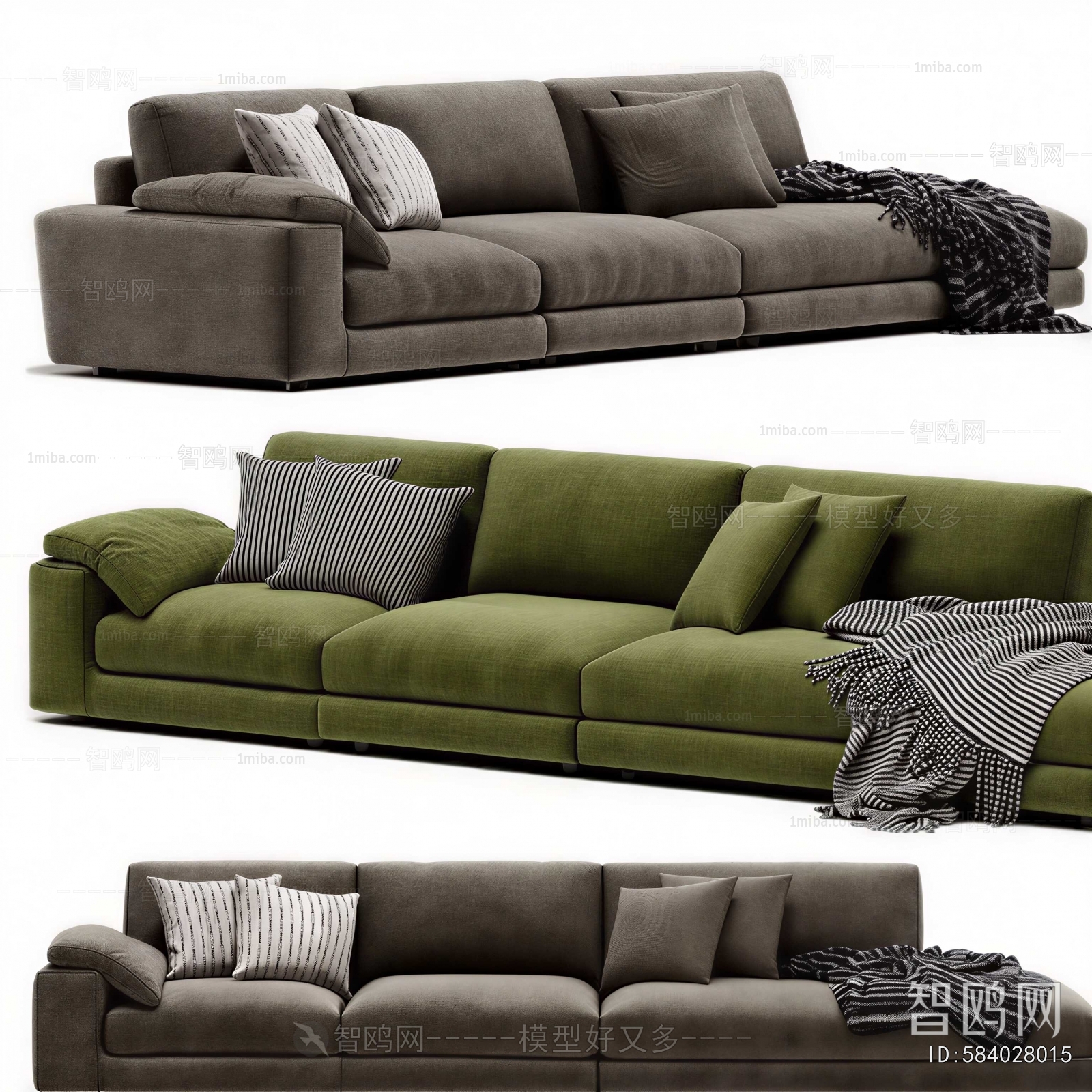 Modern Three-seat Sofa