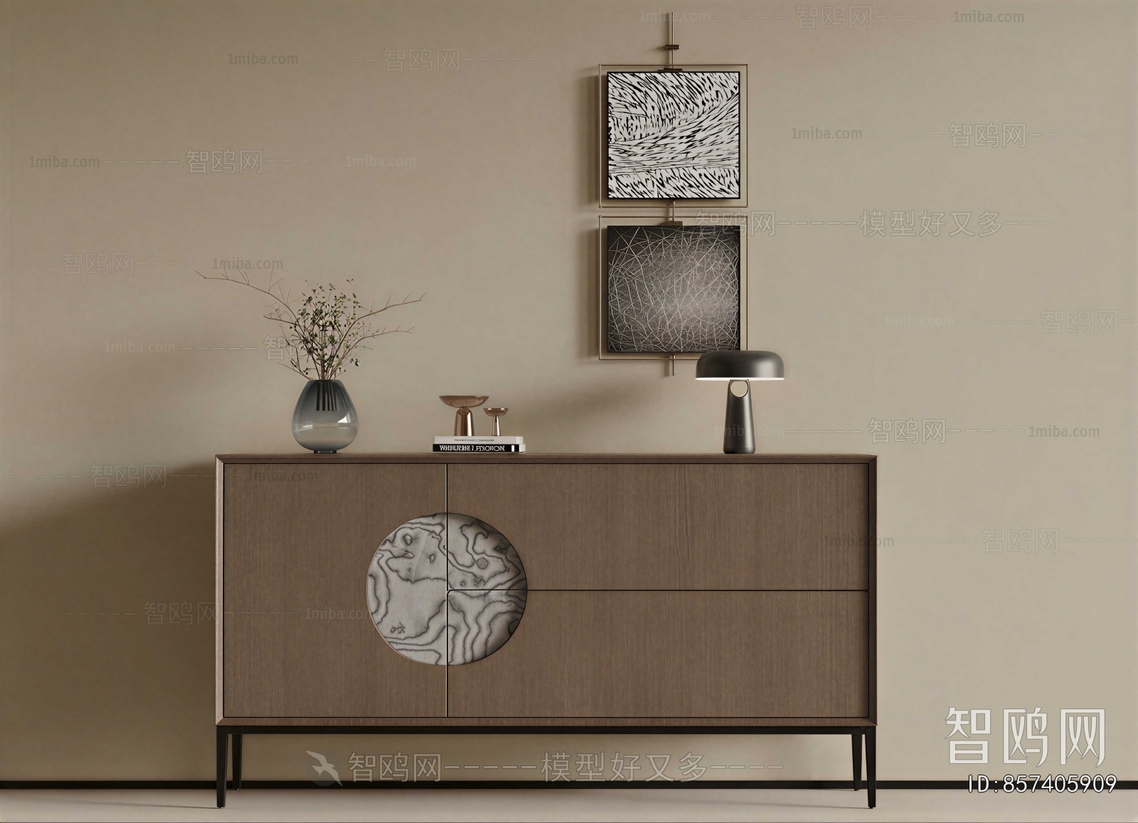 New Chinese Style Side Cabinet