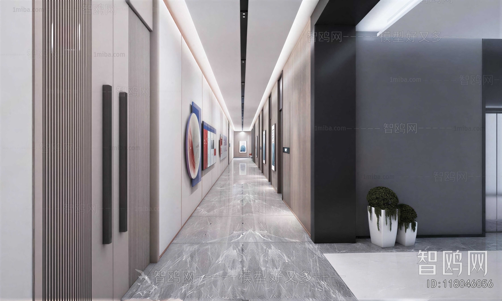 Modern Office Aisle