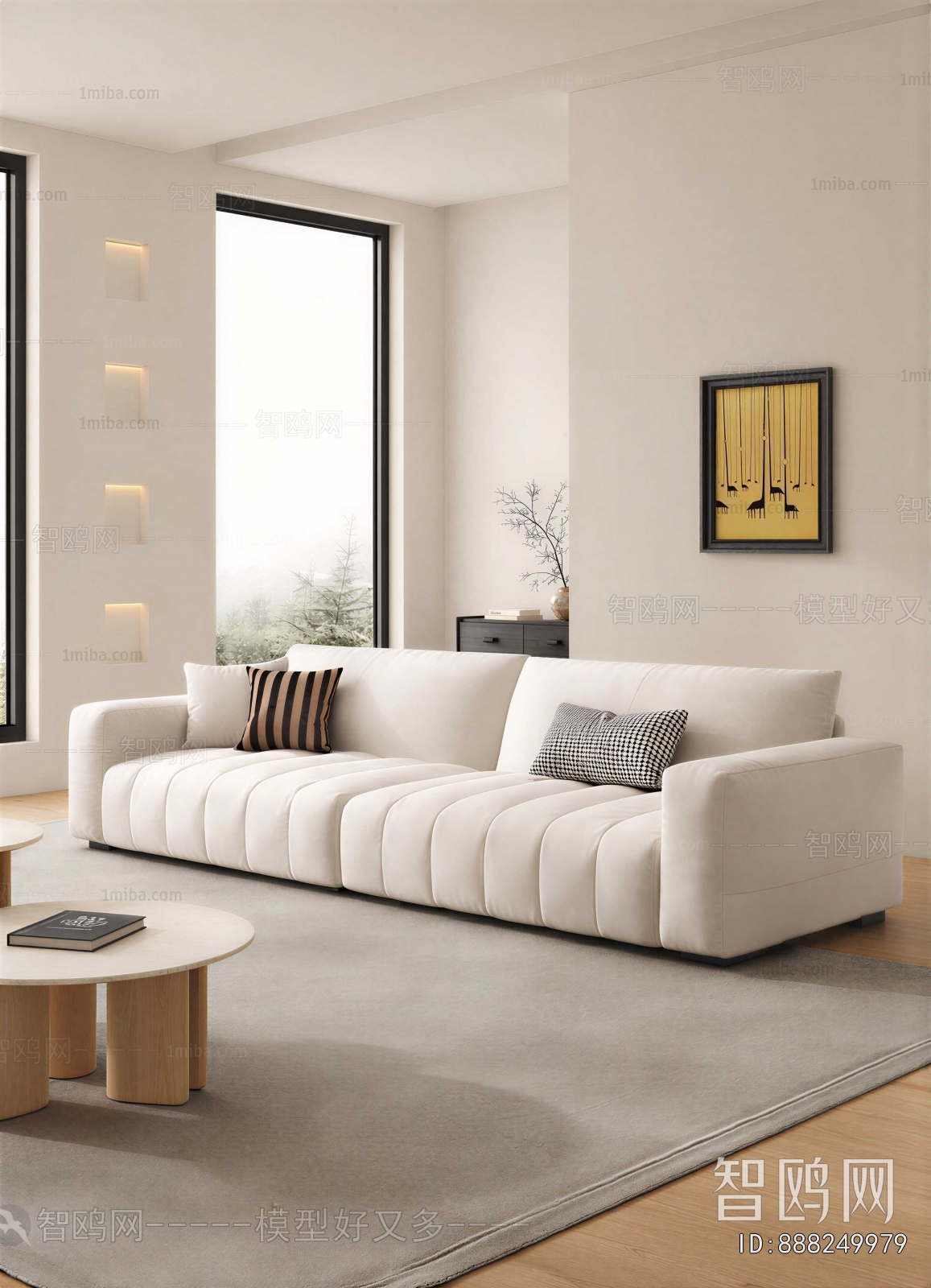 Modern Three-seat Sofa