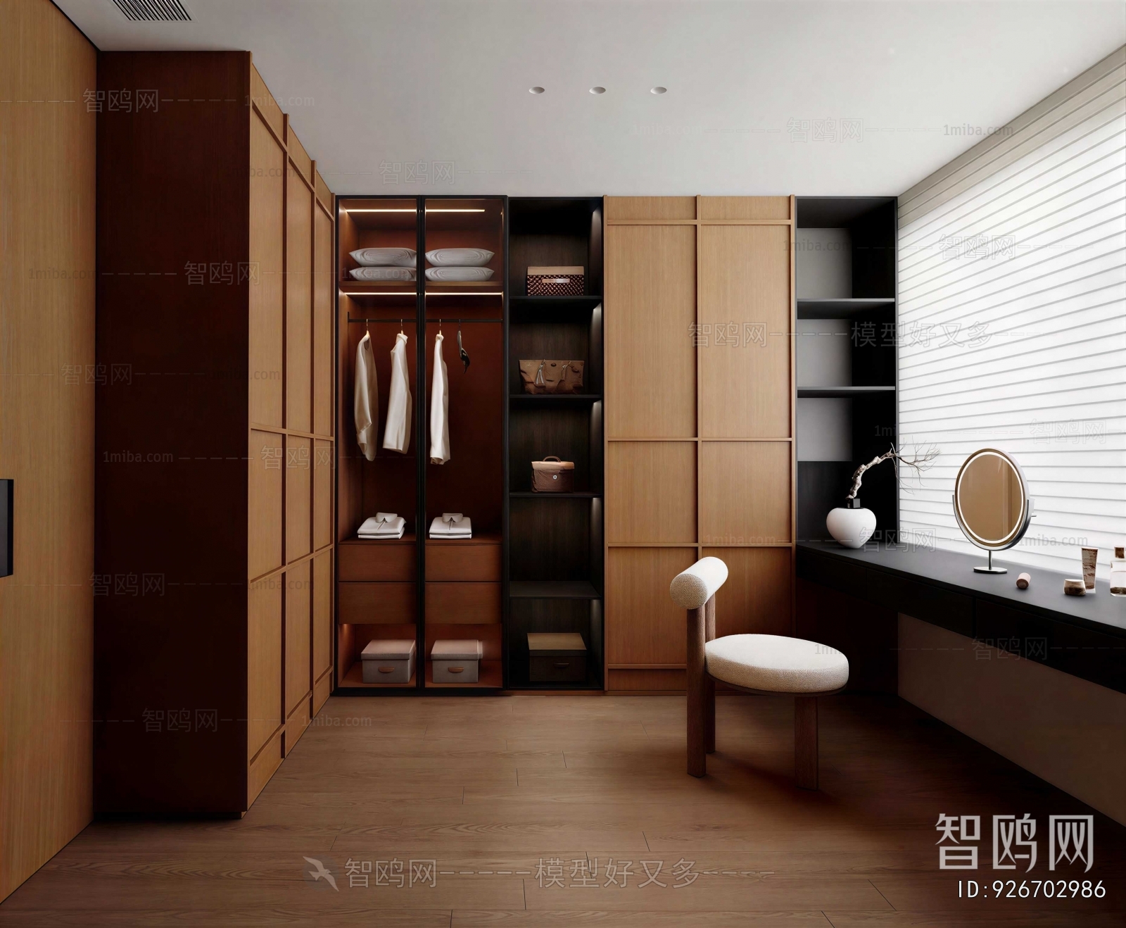 Modern Clothes Storage Area