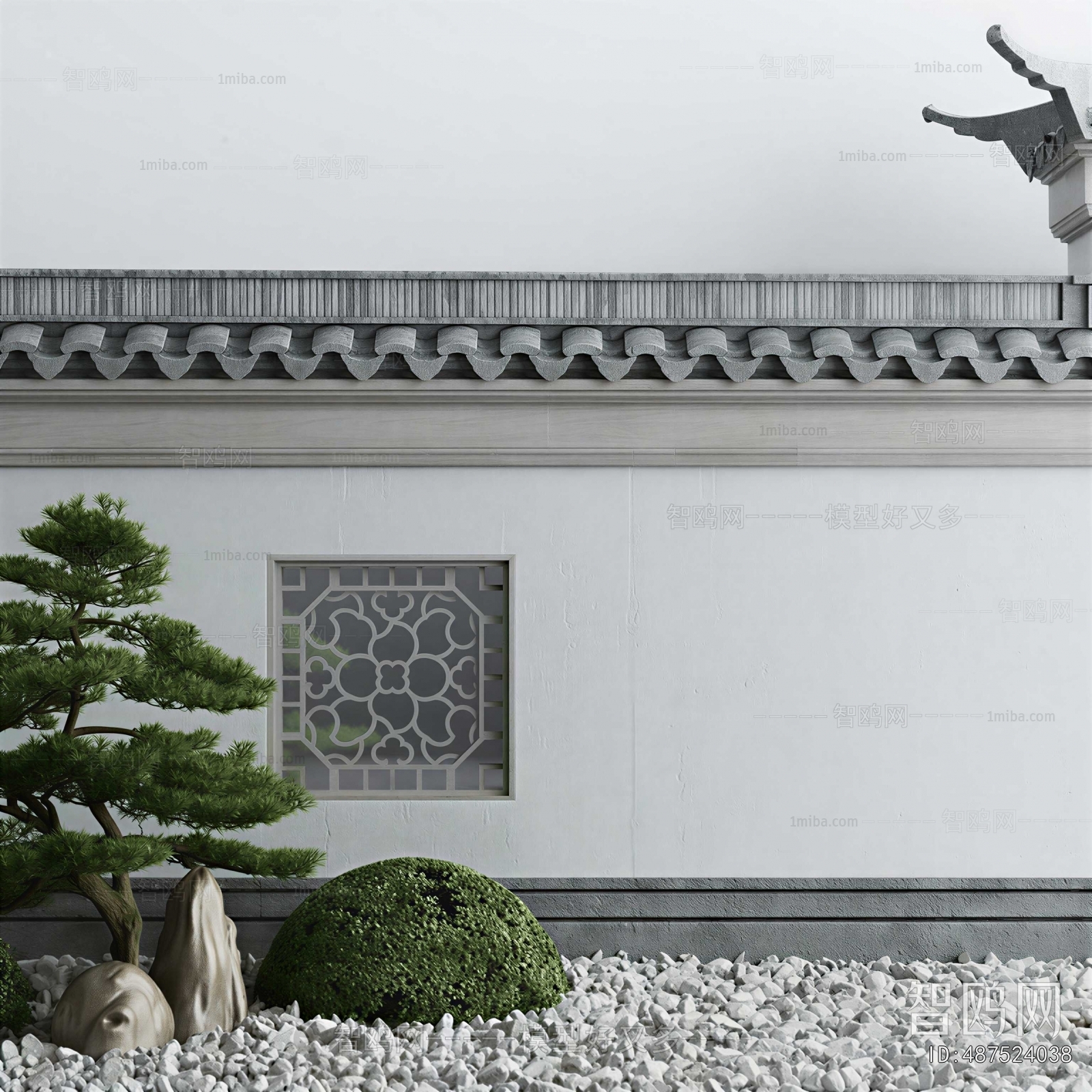New Chinese Style Courtyard/landscape