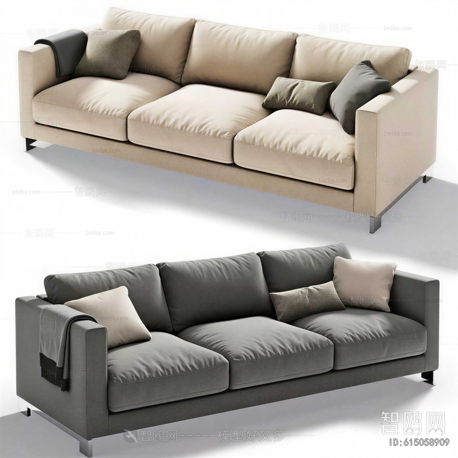 Modern Three-seat Sofa