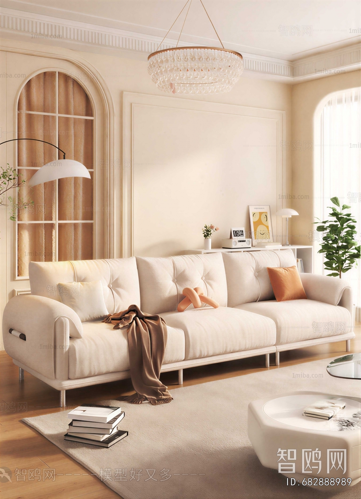 Modern Three-seat Sofa