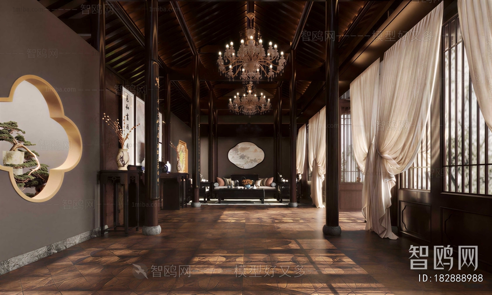 New Chinese Style Chinese Style A Living Room