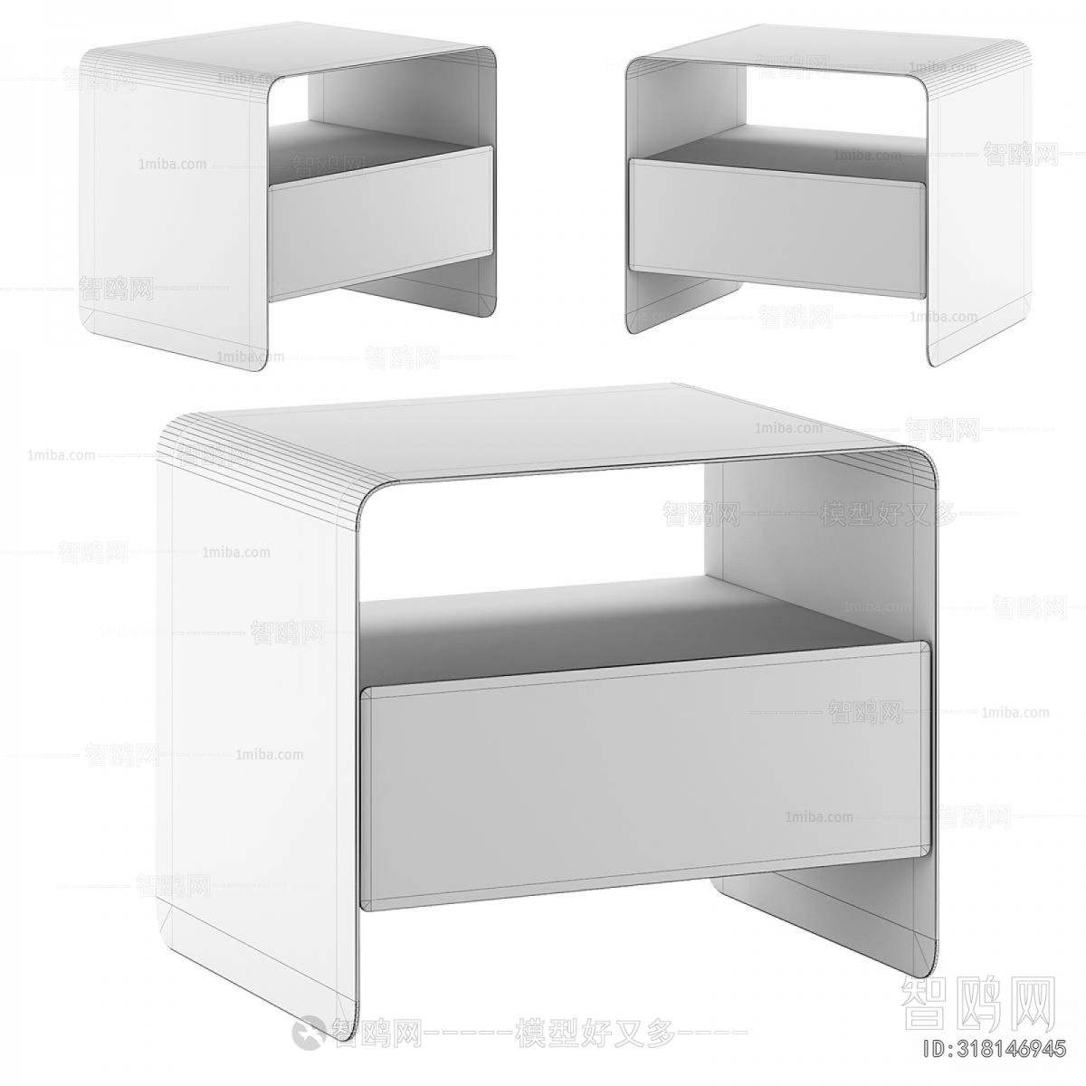 Modern Bedside Cupboard