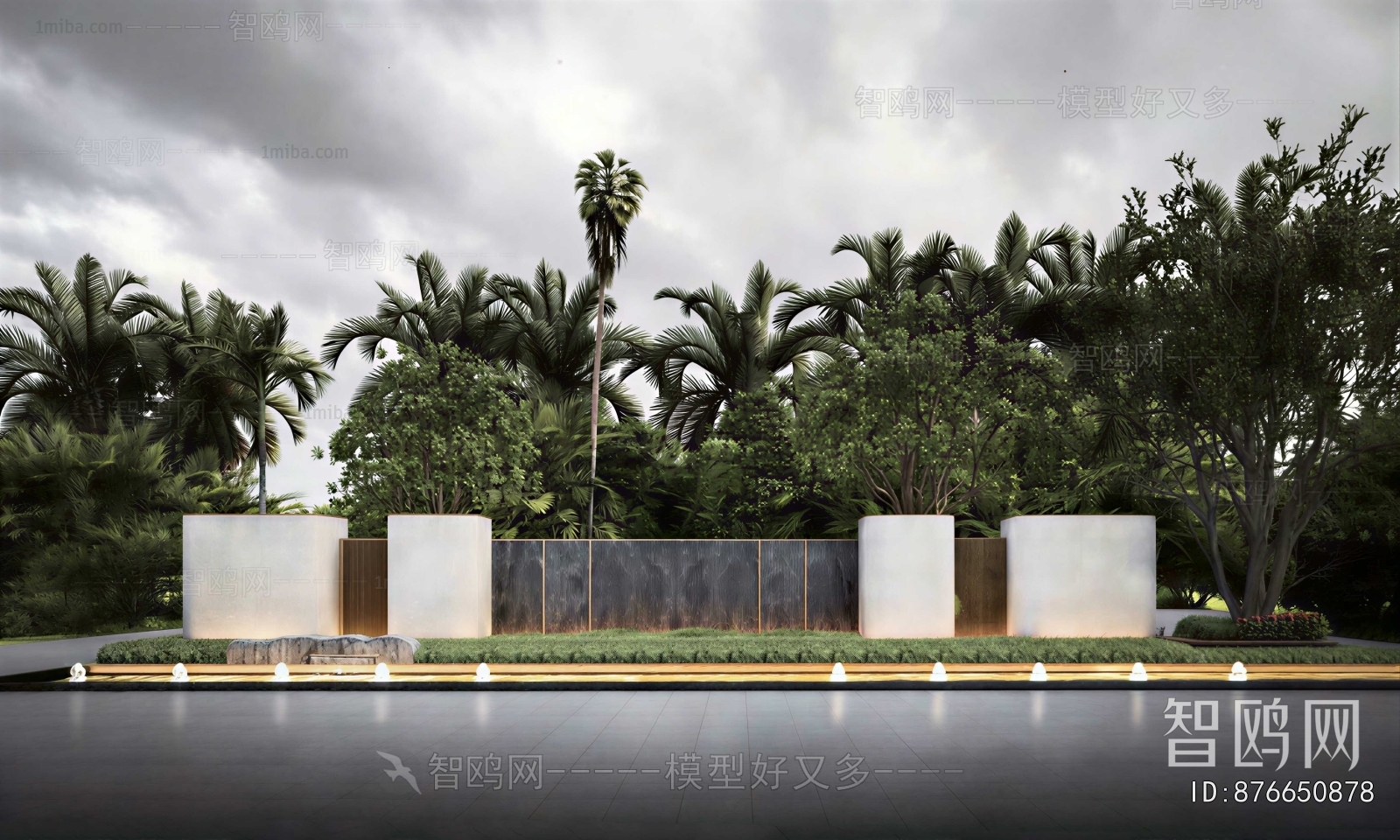 Modern Park Landscape