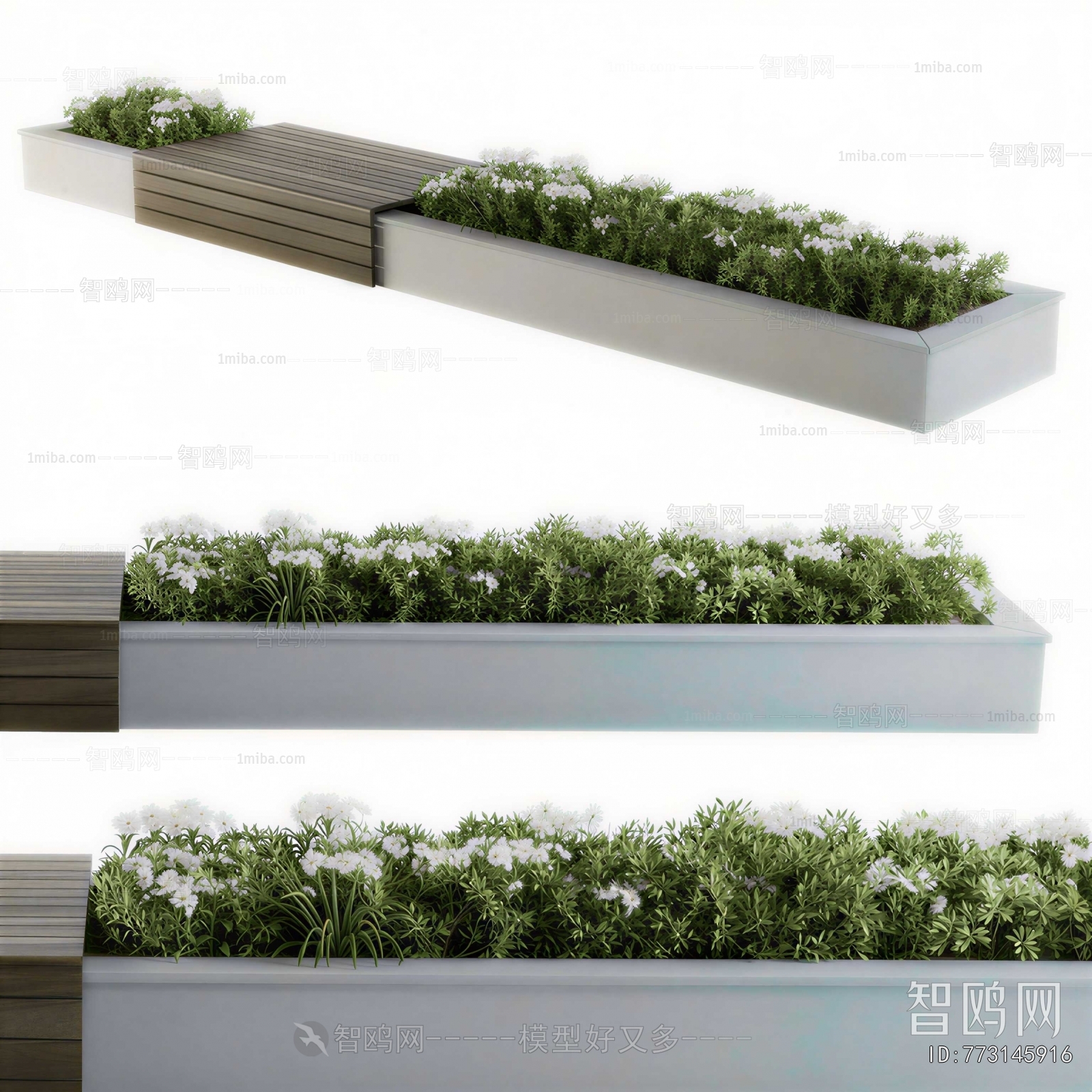 Modern Flower Bed, Flower Bowl, Flower Box
