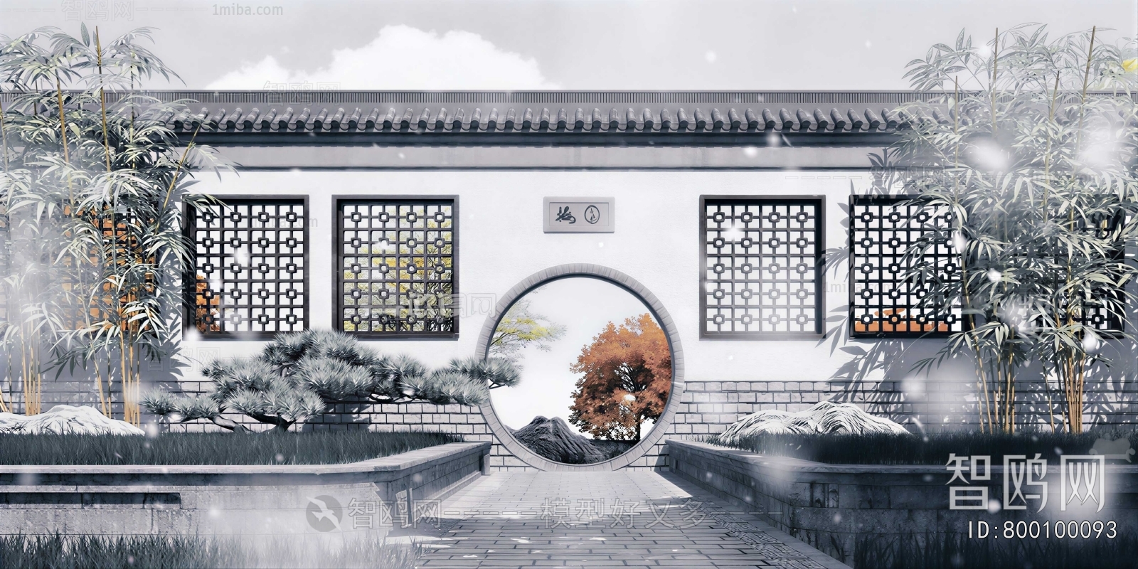 New Chinese Style Landscape Wall