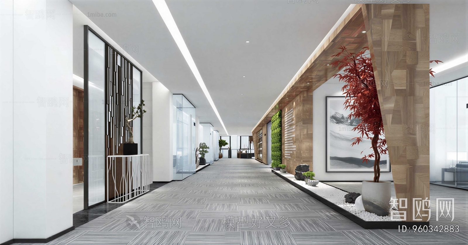 Modern Office Aisle