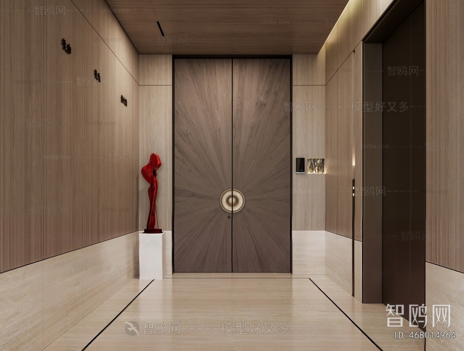 Modern Office Elevator Hall