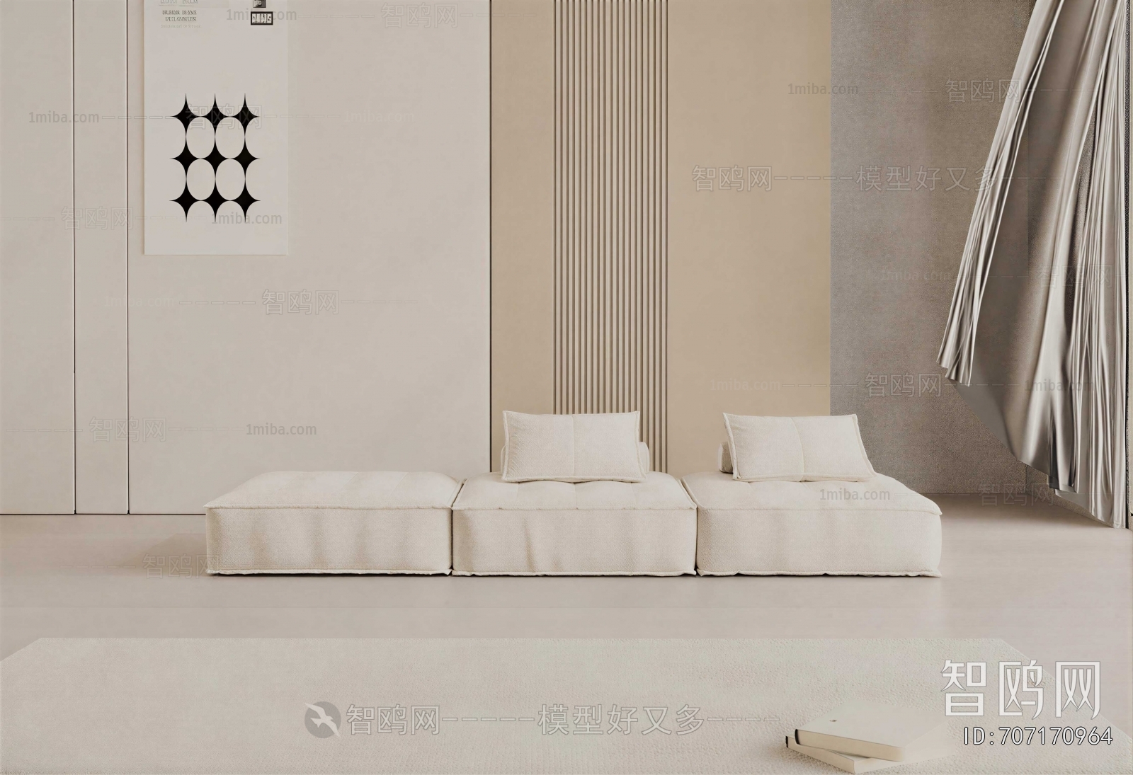 Modern Three-seat Sofa