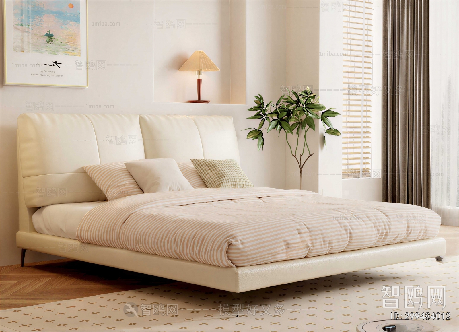Nordic Style Double Bed