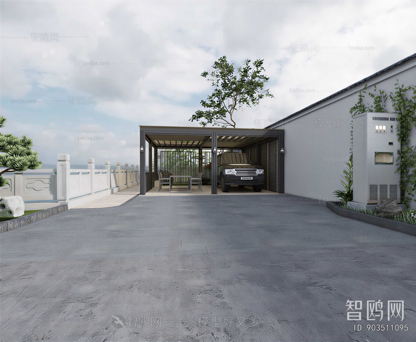 New Chinese Style Courtyard/landscape