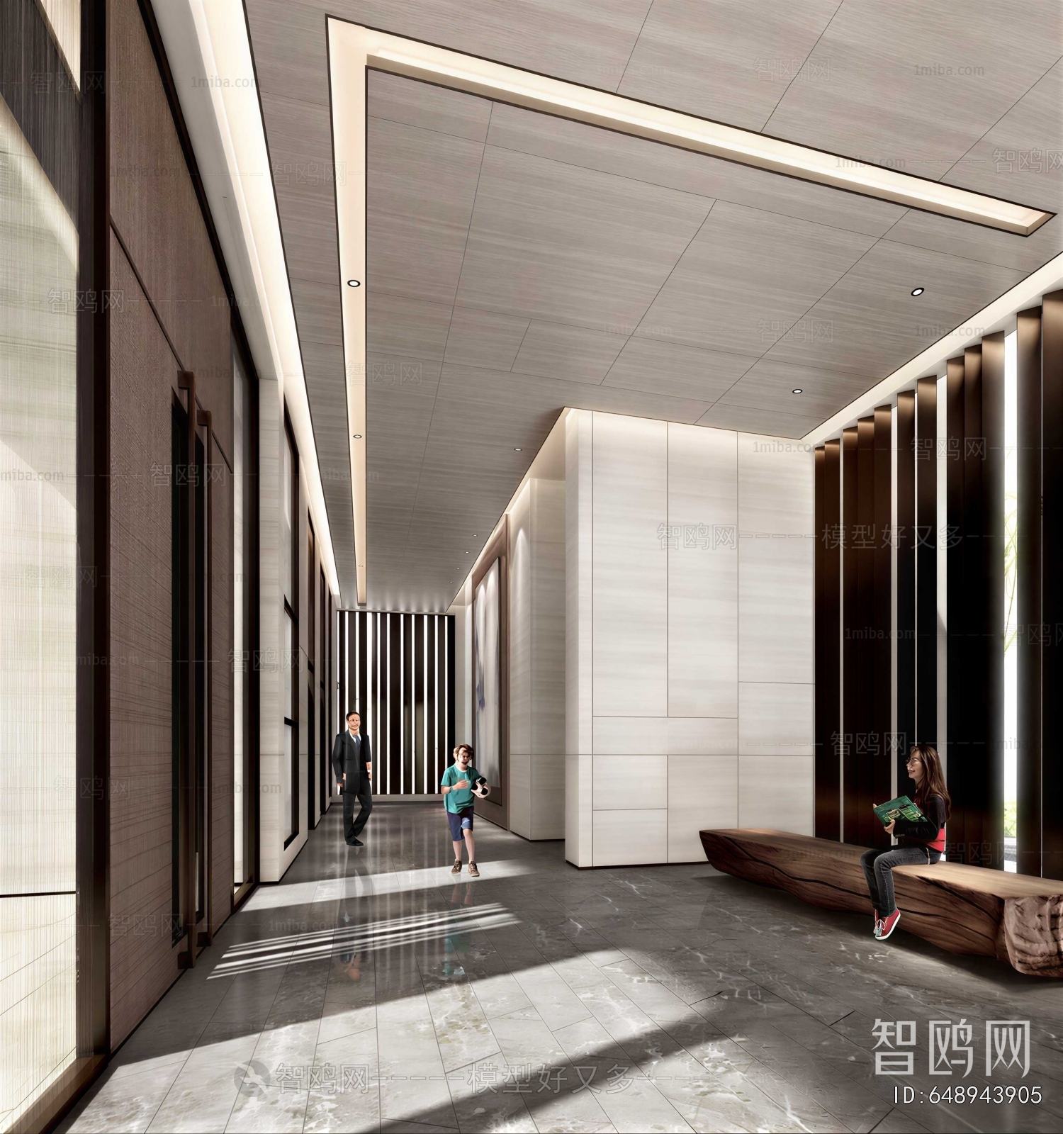 Modern Office Elevator Hall