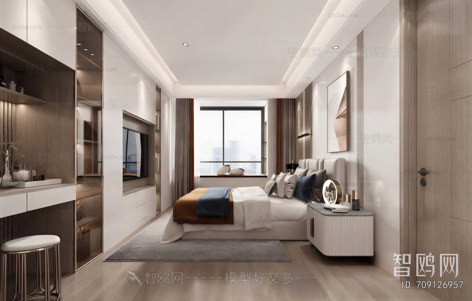 New Chinese Style Bedroom