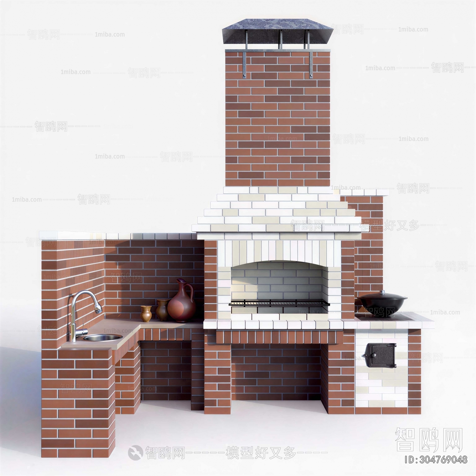 Simple European Style Fireplace