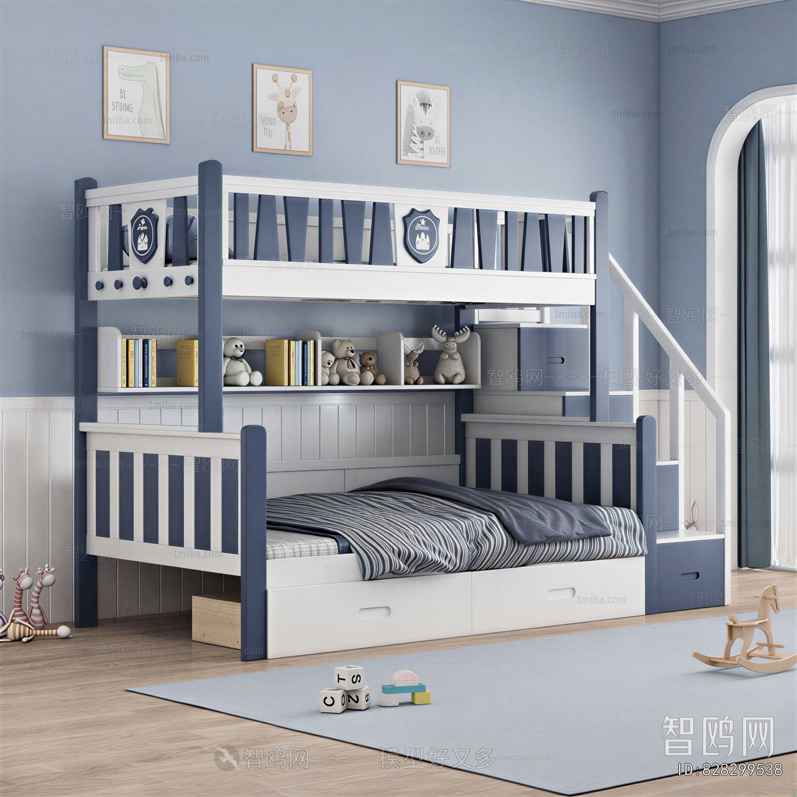 Mediterranean Style Boy's Room And Son's Room