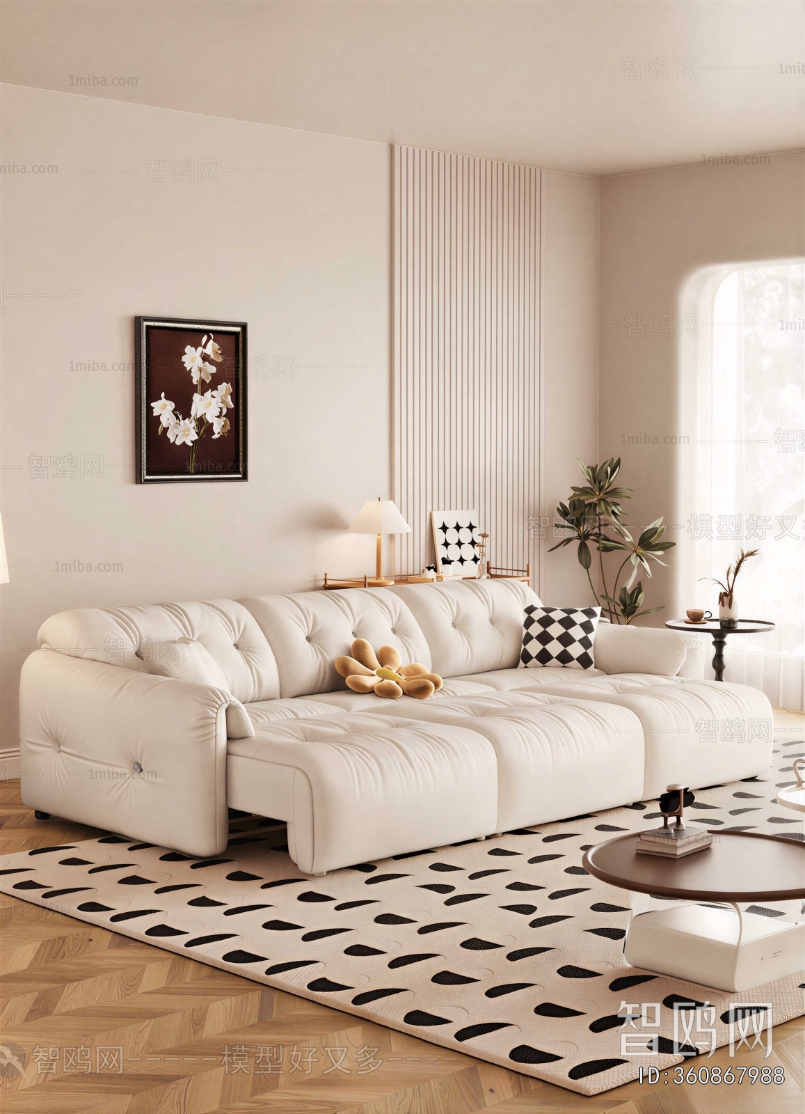 Modern Three-seat Sofa