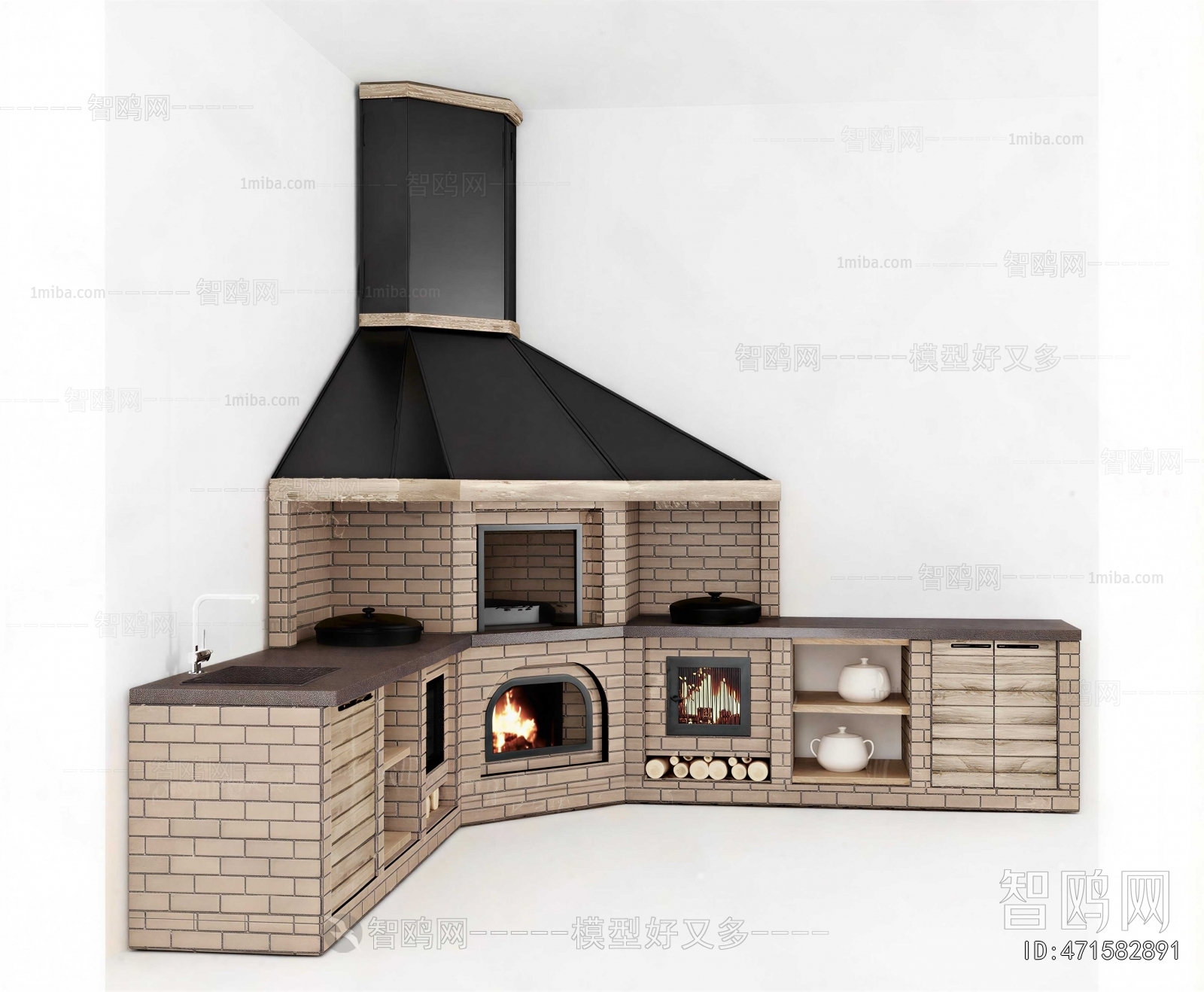 European Style Fireplace