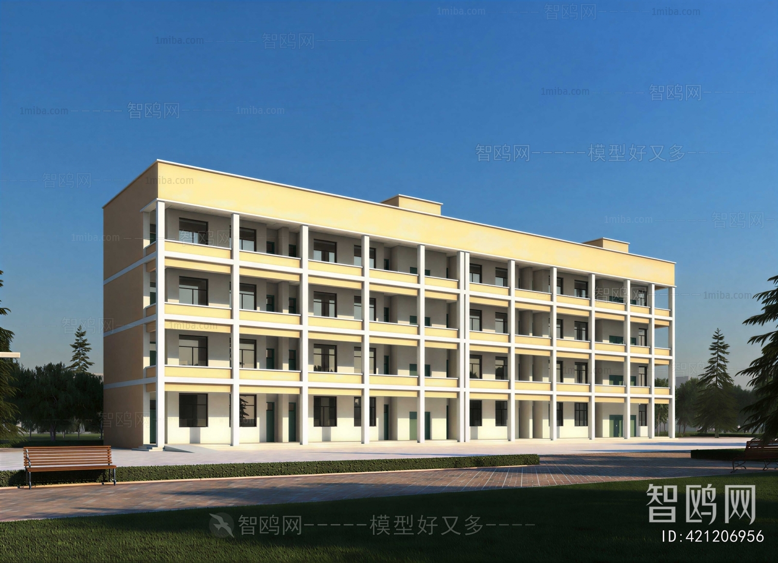 Modern School Building