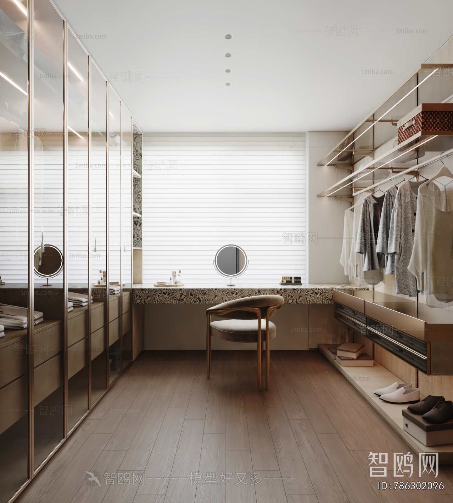 Modern Clothes Storage Area