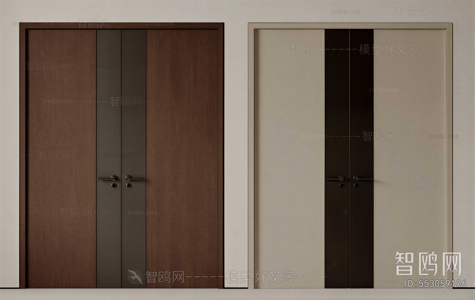 Modern Double Door