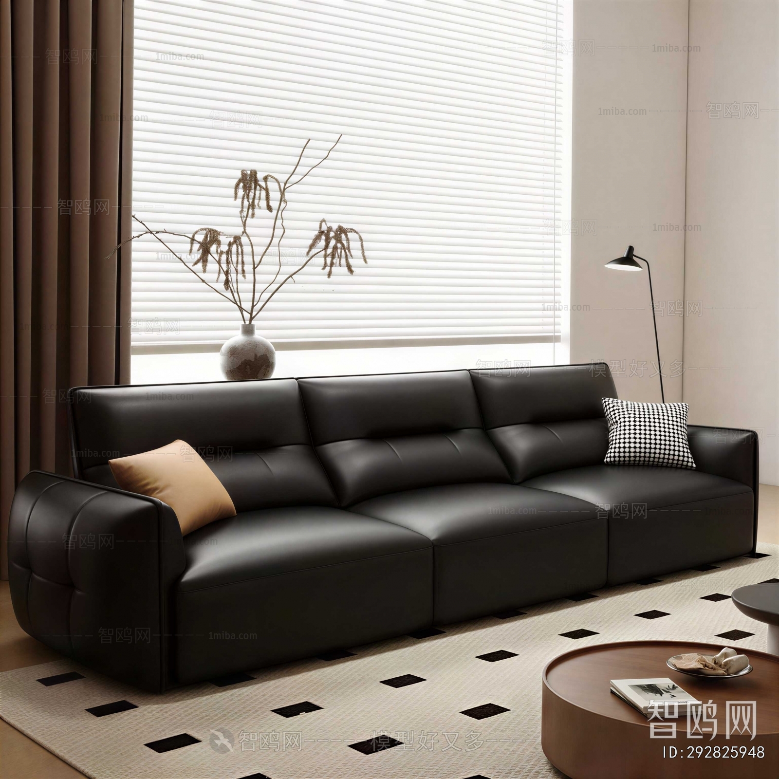 Modern Three-seat Sofa