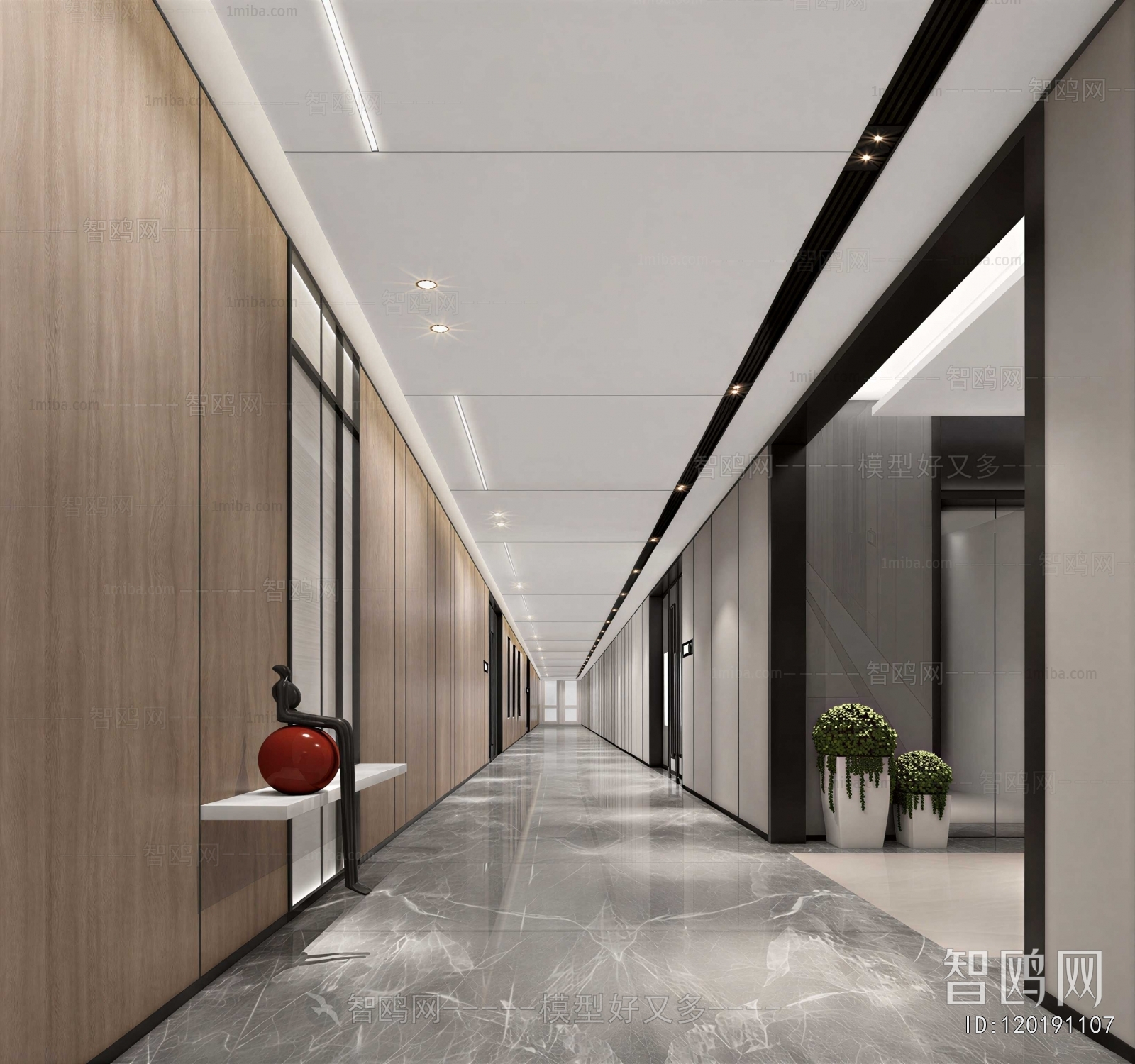 Modern Office Aisle