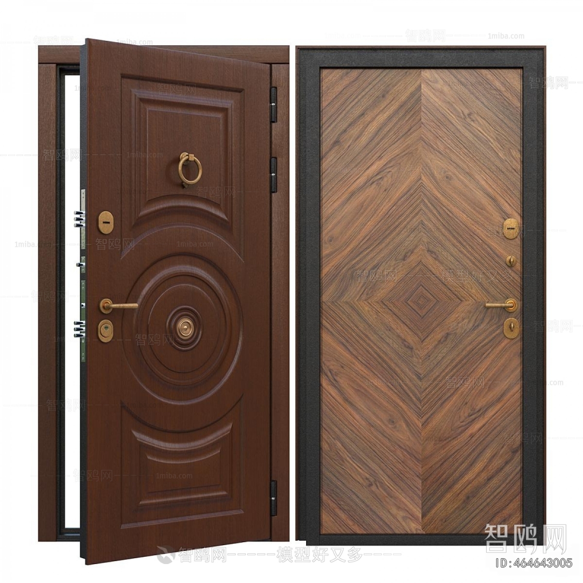 Simple European Style Entrance Door