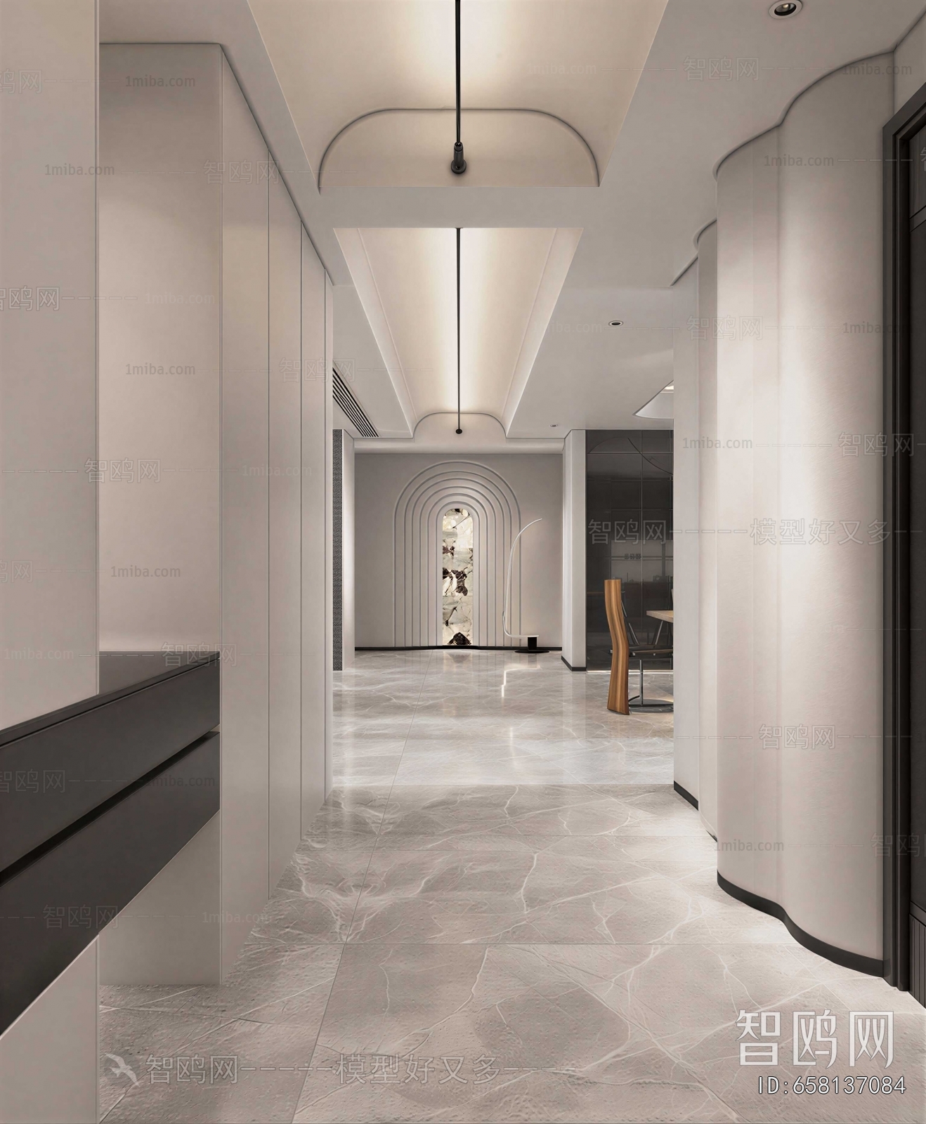 New Chinese Style Hallway