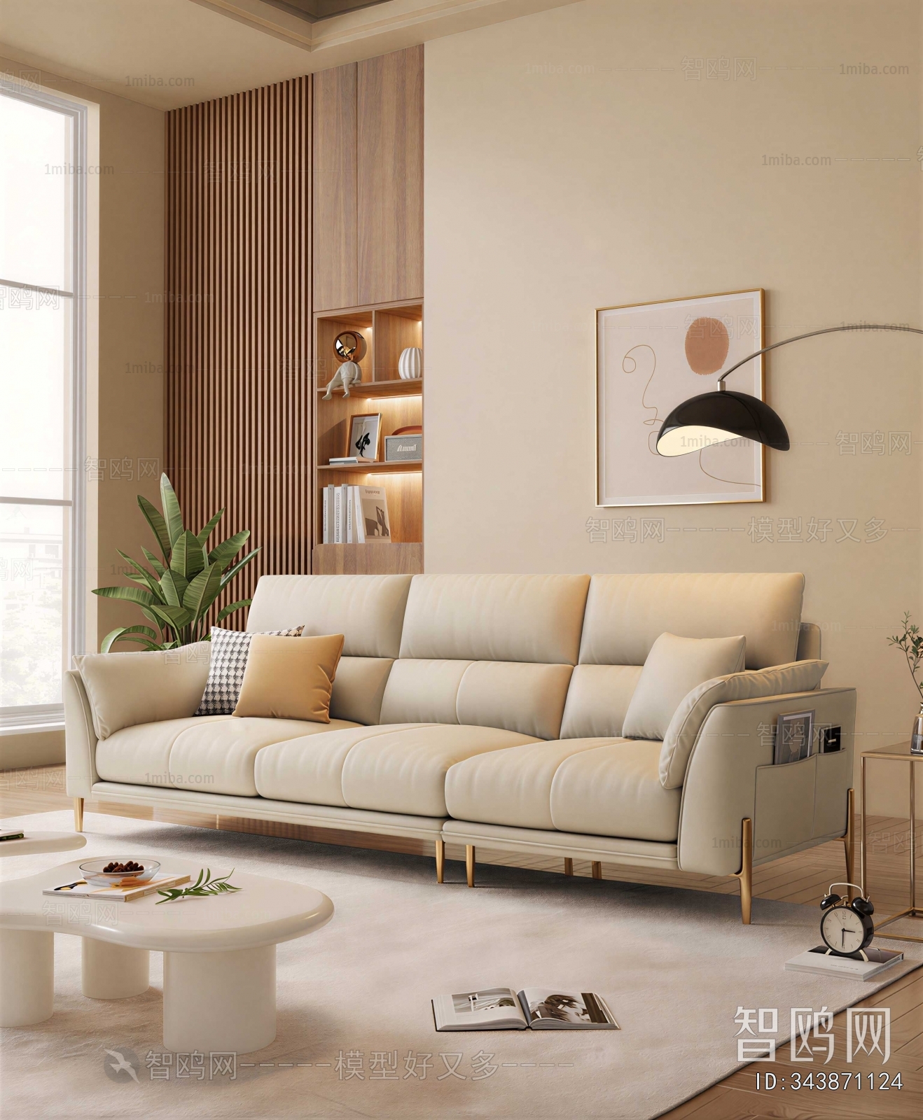 Modern Three-seat Sofa