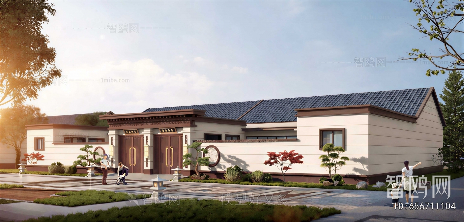 New Chinese Style Courtyard/landscape