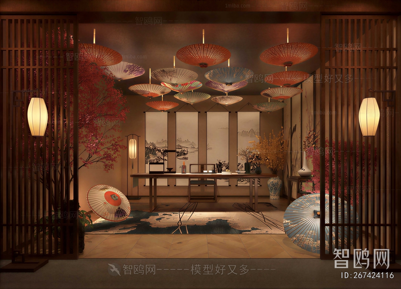 New Chinese Style Teahouse Tea House