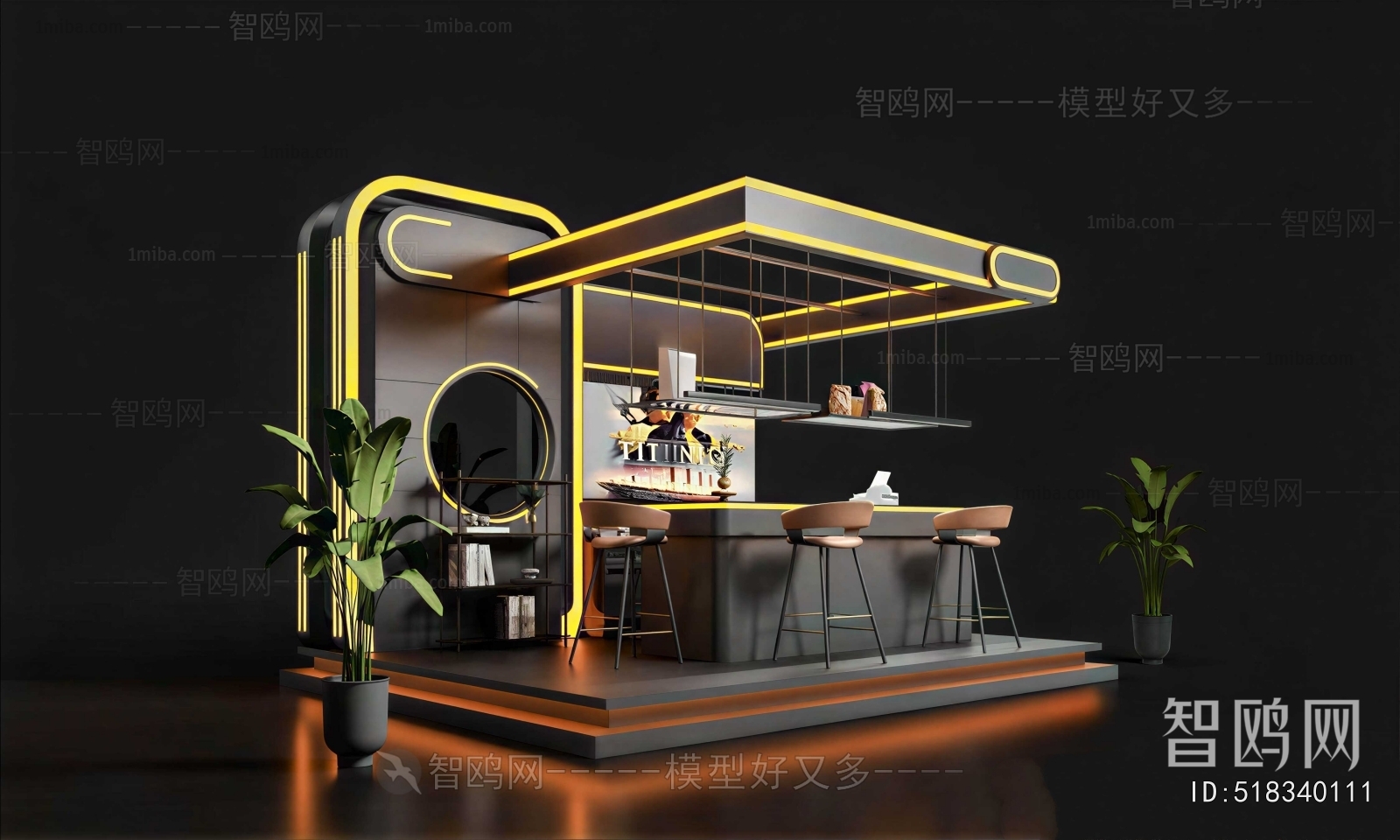Modern Counter Bar